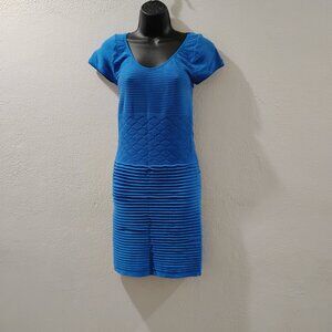 bebe p/s dress bodycon blue royal mini dress